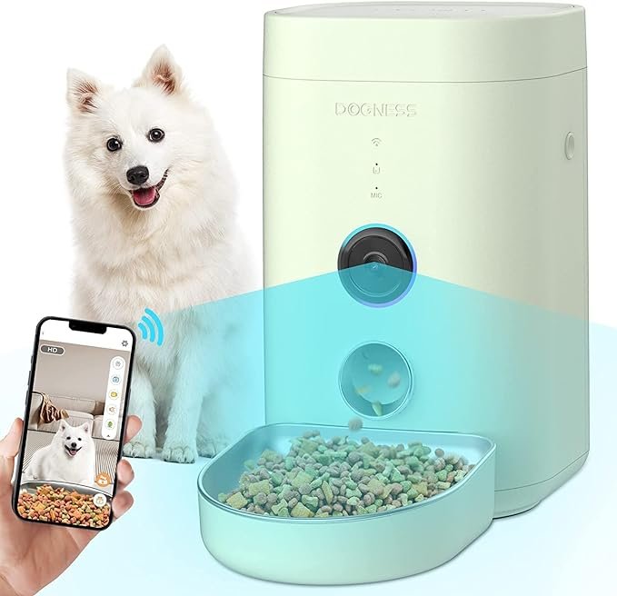 Cat food dispenser with camera online